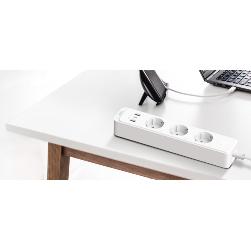 Розумний Wi-Fi подовжувач живлення TP-LINK P300 N300 BT 10A 2300W 3xSchuko 2xUSB 3.0 PD QC3.0