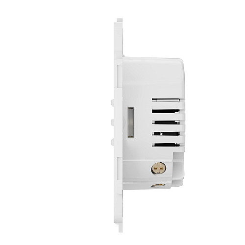 Реле двоклавішний вимикач прохідного типу Ajax LightCore 2-gang 2-way for LightSwitch Jeweler, бездротовий