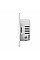 Реле двухклавишный выключатель проходного типа Ajax LightCore Vertical 2-gang 2-way for LightSwitch Jeweler, беспроводной