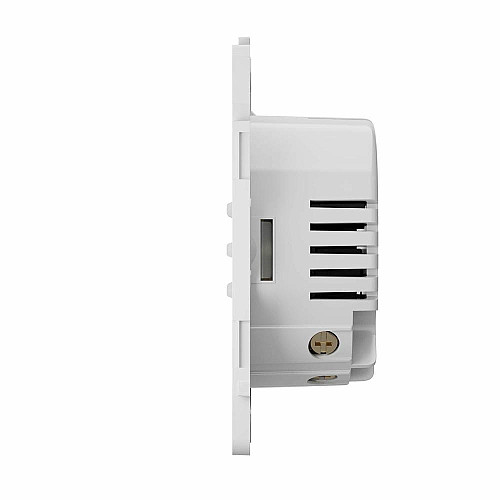 Реле двухклавишный выключатель проходного типа Ajax LightCore Vertical 2-gang 2-way for LightSwitch Jeweler, беспроводной