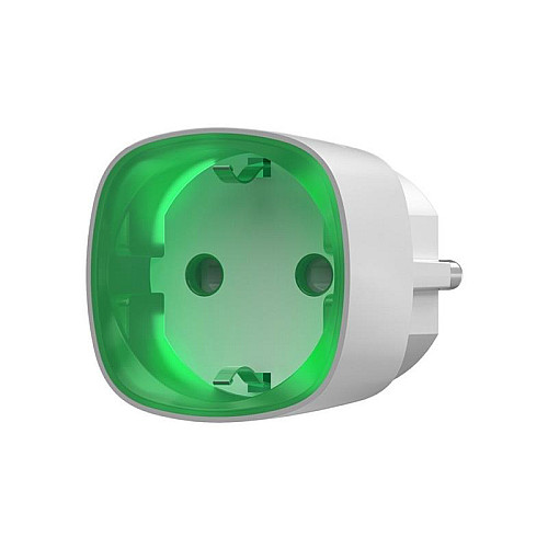 Розумна розетка Ajax Socket, 230V, 11А, 2.5 кВт, jeweller, бездротова, білий