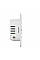Реле двухклавишный выключатель проходного типа Ajax LightCore Vertical 2-gang 2-way for LightSwitch Jeweler, беспроводной