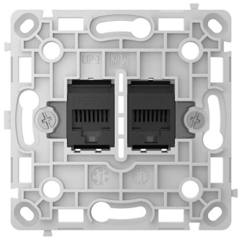 Реле розетки Ajax OutletCore LAN Vertical чорна (128848.165.BL)