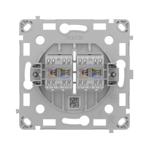 Реле розетки Ajax OutletCore LAN Vertical чорна (128848.165.BL)