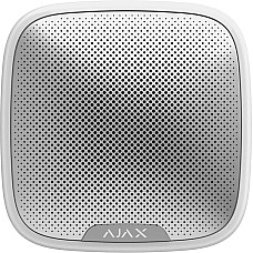 Бездротова вулична сирена Ajax StreetSiren, 113 дБ, jeweller, бездротова, білий