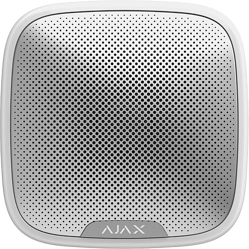 Бездротова вулична сирена Ajax StreetSiren, 113 дБ, jeweller, бездротова, білий