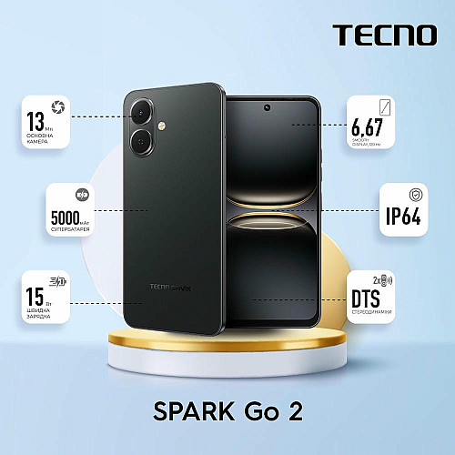 Смартфон TECNO Spark Go 2 (KM4) 6.67