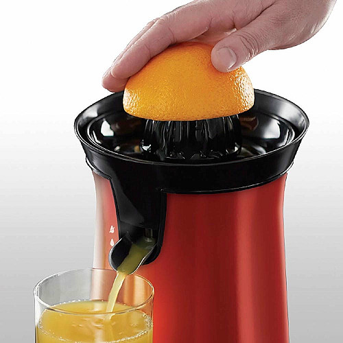 Соковыжималка Russell Hobbs Colours Plus цитрус-пресс 600Вт, 2 насадки в комплекте, пластик, красный