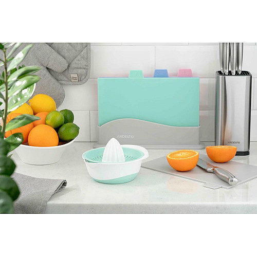 Соковитискач ручний для цитрусових ARDESTO Fresh, 0.6л, пластик, блакитний