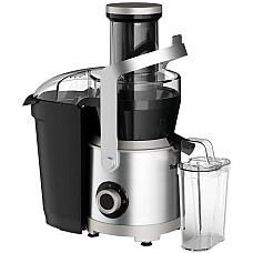 Соковитискач Tefal Nutri XXL відцентрований 1000Вт, чаша-0.8л, жмих-2.2л, жолоб на ціле яблуко, пластик/метал, чорний-нержавіюча сталь