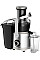 Соковыжималка Tefal Nutri XXL отцентрированная 1000Вт, чаша-0.8л, жмых-2.2л, желоб на целое яблоко, пластик/металл, черно-нержавеющая сталь.