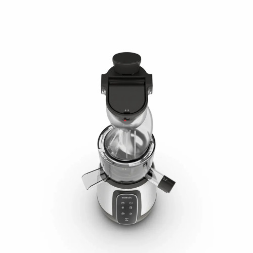Соковитискач Tefal Ultra Juice шнековий 200Вт, чаша-6л, жмих-0.8л, пластик, сріблясто-чорний