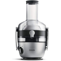 Соковитискач Philips Avance Collection відцентрований 1200Вт, чаша-1л, жмих-2.1л, жолоб на ціле яблуко, пластик/метал, сріблястий