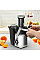 Соковыжималка Tefal Nutri XXL отцентрированная 1000Вт, чаша-0.8л, жмых-2.2л, желоб на целое яблоко, пластик/металл, черно-нержавеющая сталь.