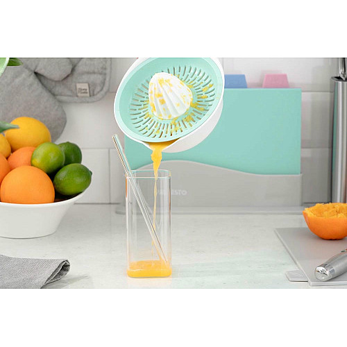Соковитискач ручний для цитрусових ARDESTO Fresh, 0.6л, пластик, блакитний
