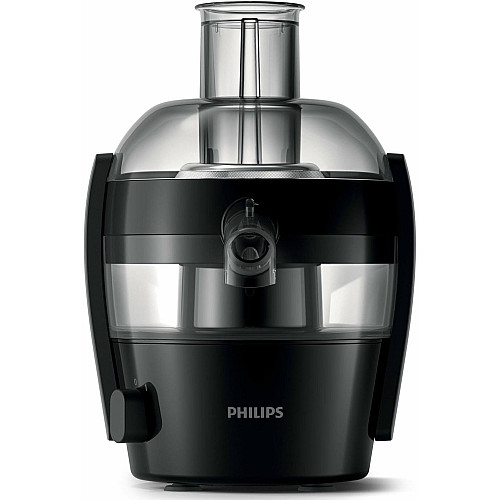 Соковыжималка Philips Viva Collection отцентрированная 500Вт, чаша-0.5л, жмых-1л, пластик, черный