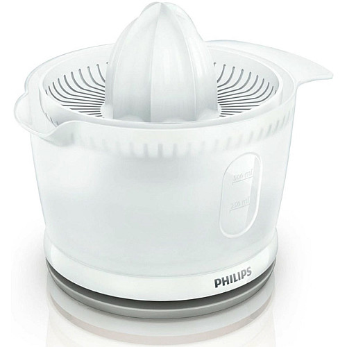 Соковыжималка Philips Daily Collection цитрус-пресс 25Вт, чаша-0.5л, пластик, белый