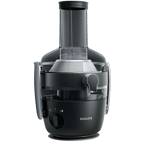 Соковитискач Philips Avance Collection відцентрований 1000Вт, чаша-1л, жмих-2.1л, жолоб на ціле яблуко, пластик, чорний