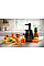 Соковитискач Tefal Juiceo шнековий 150Вт, чаша-0.8л, жмих-0.8л, насадка для цитрусових, пластик, червоно-чорний
