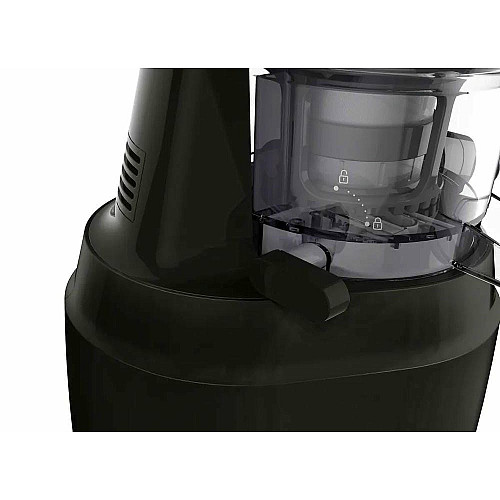 Соковитискач Tefal Juiceo шнековий 150Вт, чаша-0.8л, жмих-0.8л, насадка для цитрусових, пластик, червоно-чорний