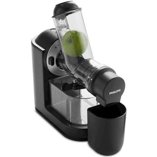Соковыжималка Philips Viva Collection шнековая 150Вт, чаша-1л, жмых-0.75л, пластик, черный