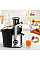 Соковыжималка Tefal Nutri XXL отцентрированная 1000Вт, чаша-0.8л, жмых-2.2л, желоб на целое яблоко, пластик/металл, черно-нержавеющая сталь.