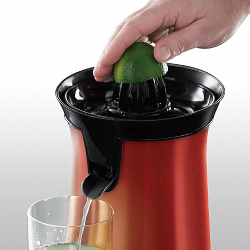 Соковыжималка Russell Hobbs Colours Plus цитрус-пресс 600Вт, 2 насадки в комплекте, пластик, красный