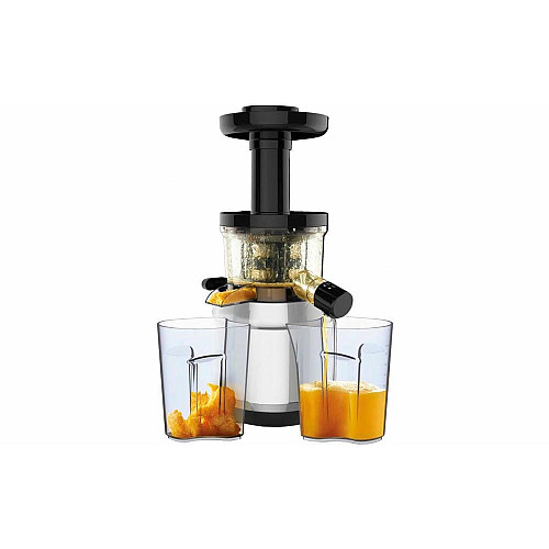Соковыжималка Tefal Juice&Clean шнековая 150Вт, чаша-0.8л, жмых-0.8л, пластик, серебристо-черный