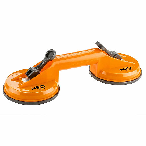 Присоска вакуумная Neo Tools, двойная, пластиковый корпус, D120мм, 80кг