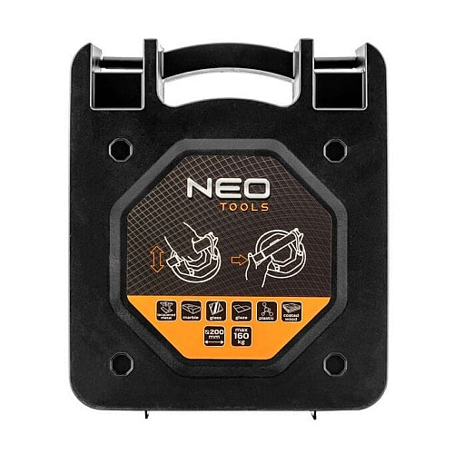 Присоска вакуумная Neo Tools, одинарная, пластиковый корпус, D200мм, кейс, 160кг