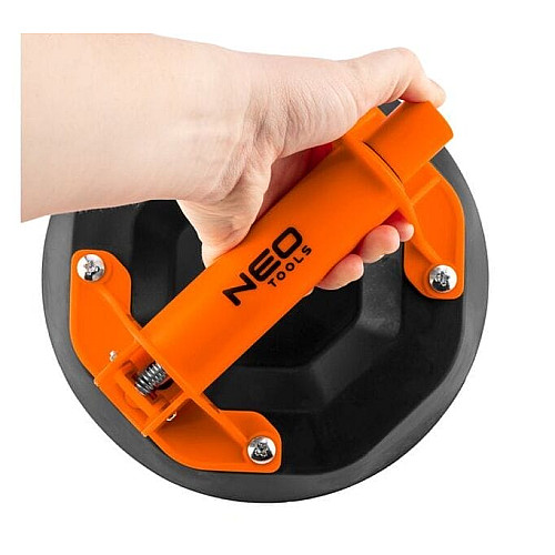 Присоска вакуумная Neo Tools, одинарная, пластиковый корпус, D200мм, кейс, 160кг
