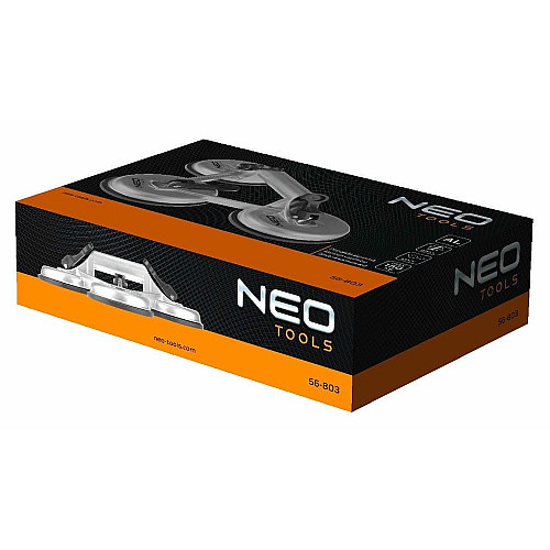 Присоска вакуумная Neo Tools, тройная, алюминиевый корпус, D120мм, 150кг