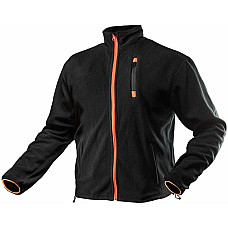 Кофта робоча Neo Tools Outdoor, флісова, 300г/м кв, на блискавці, XXL(58), чорний