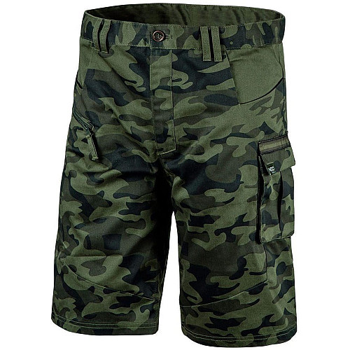 Шорти робочі Neo Tools Camo, еластичний пояс, L(52), камуфляж