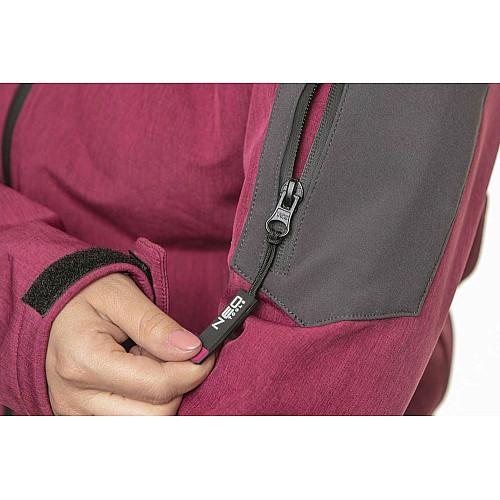 Куртка рабочая Neo Tools Softshell Woman Line, подкладка флис, капюшон, S(36), красный