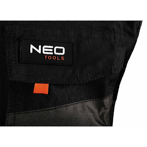 Жилет робочий Neo Tools HD, посилення тканиною Oxford, потрійний шов, S(48), сірий
