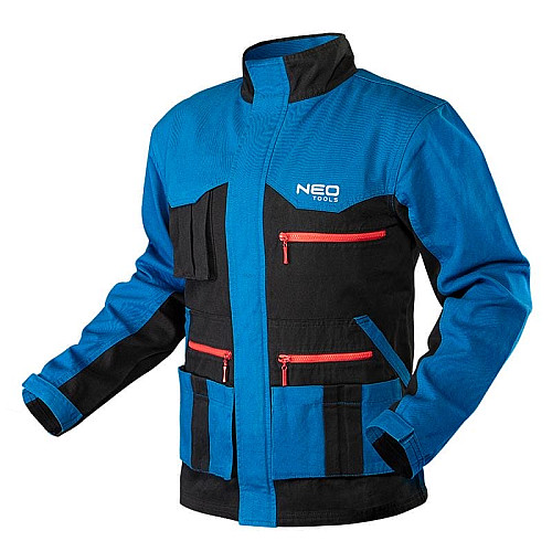 Куртка рабочая Neo Tools HD+, 100% хлопок, XXL(56), черно-синий