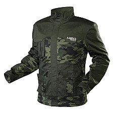 Куртка робоча Neo Tools Camo, візерунок моро, XXL(56), камуфляж