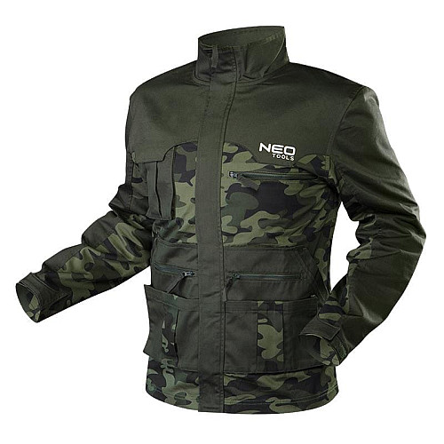 Куртка робоча Neo Tools Camo, візерунок моро, XXL(56), камуфляж