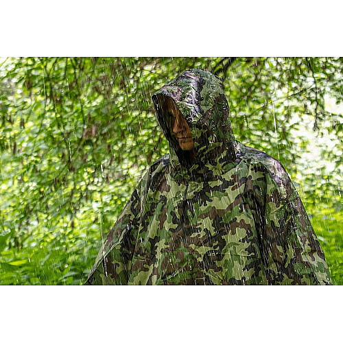 Дощовик тент Neo Tools Camo, 3в1, 124х142см, поліестер 210D, камуфляж