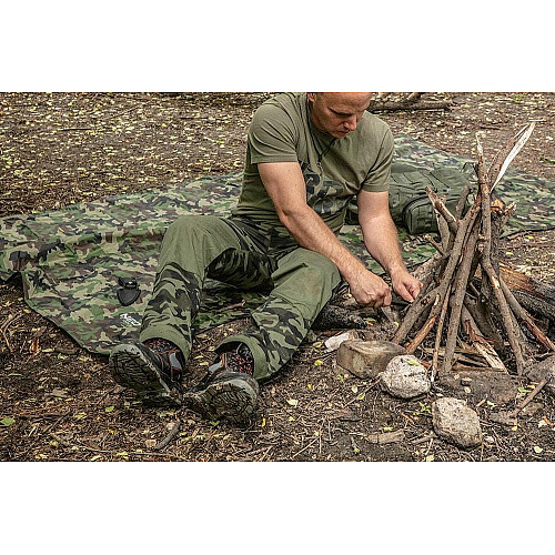 Дощовик тент Neo Tools Camo, 3в1, 124х142см, поліестер 210D, камуфляж