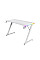 Стіл Trust GXT 709W LUMINUS, (120х74см), RGB, білий