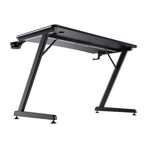 Стіл Trust GXT 709W LUMINUS, (120х74см), RGB, чорний