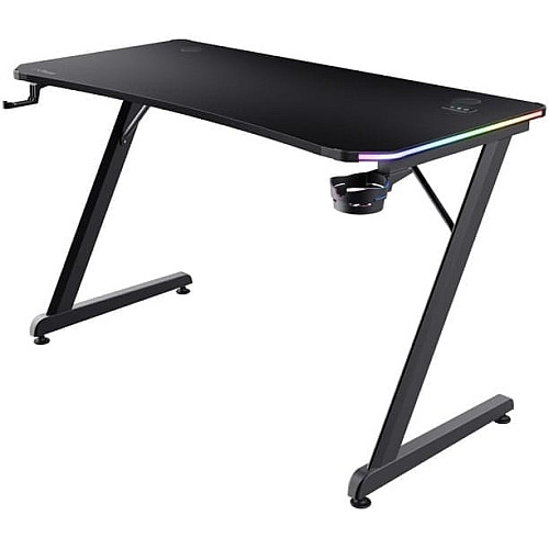 Стіл Trust GXT 709W LUMINUS, (120х74см), RGB, чорний