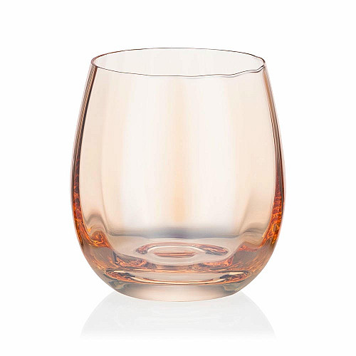 Набор стаканов низких ARDESTO Black Mars Amber 480мл, 2шт, стекло, золотистый