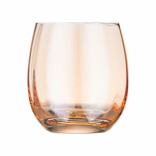 Набор стаканов низких ARDESTO Black Mars Amber 480мл, 2шт, стекло, золотистый