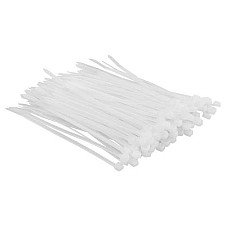 Хомут-стяжка Top Tools, пластик, 2.5x100мм, білий, 100шт