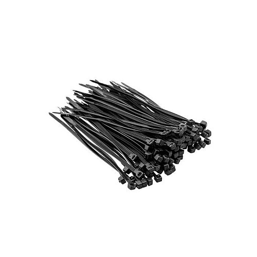 Хомут-стяжка Top Tools, пластик, 2.5x100мм, чорний, 100шт