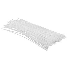 Хомут-стяжка Top Tools, пластик, 2.5x200мм, білий, 100шт