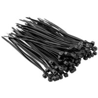 Хомут-стяжка Top Tools, пластик, 2.5x100мм, черный, 100шт